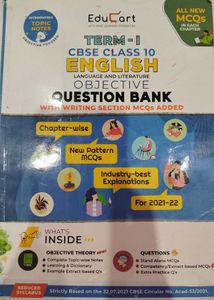 Class 10th Educart English Question Bank
