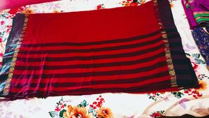 Elegant Red Saree