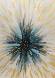 Modern abstract printed paintings on canvas