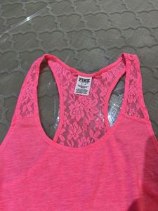PINK Racerback Tank Top - Size M- US