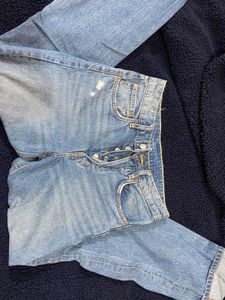 H&amp;m High Waist Blue Jeans