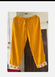 Mustard Embroidered Kurta Set