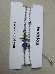 Double Chain Evil Eye Bracelet