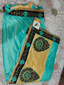 Elegant Embroidered Saree