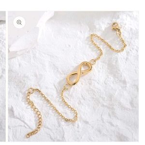 Gold Infinity Chain Bracelet