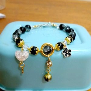 Charming Beaded Golden Eclipse Bracelet