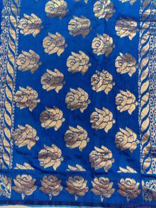 Elegant Blue Silk Saree