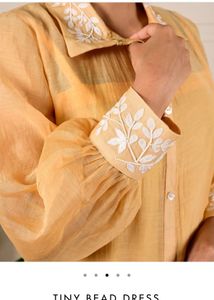 Yellow Embroidered Dress