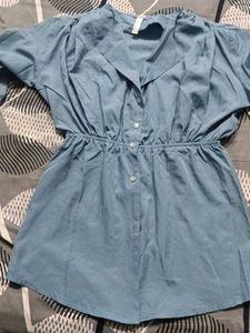 Blue Dress Top Shirt