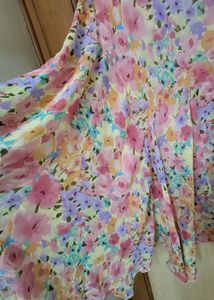 Floral Chiffon Skirt Nice Style