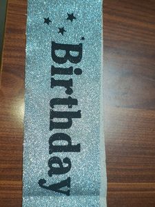 Birthday sash