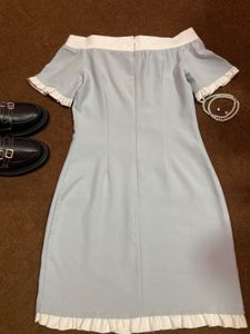 off shoulder Bow Detail Dress