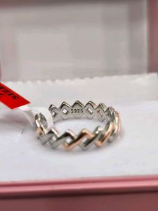 S925 Two-Tone Stackable Ring