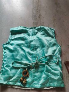 Beautiful - GreenAqua Dress For Childern