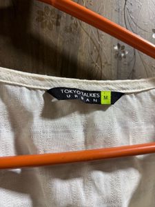 Cropped Button-Up Top M Size