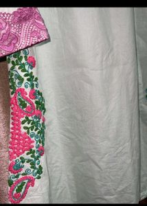 Pure Cotton Embroidered Kurti