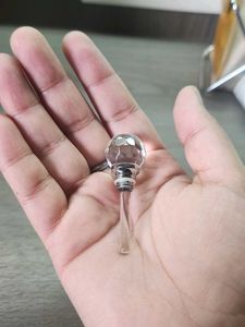 Clear Carved Crystal Refillable Perfume Bottle