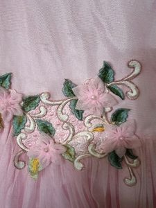 Beautiful Party Wear Pink Frock