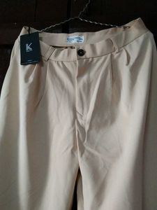 High-waist loose trouser