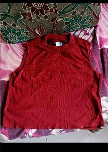 Red Sleeveless Top