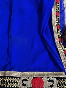 Beautiful Royal Blue Saree