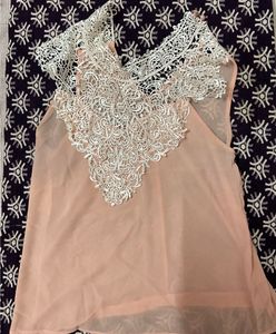 Peach Coloured Party Top From USA