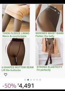 Seamless Sheer fur Stockings Tights
