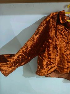 Brown Velvet Top