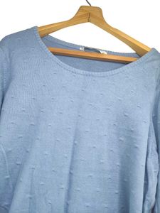 Cute Blue Knit Sweater