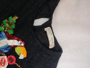 Zara Black Lace Dress (Stretchy) Bust 36-40