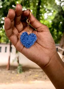 Heart Crochet Keychain