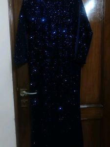 Stunning Navy Blue Embellished Dress