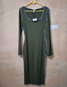 Textured Ribbed Bodycon Dress