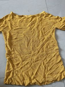 Yellow Knit Top