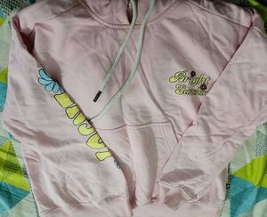 Light Pink Hoddie With Cap