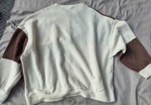 Two-Tone Terry Crewneck Sweatshirt