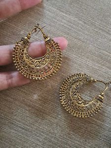 Boho Gold Hoop Earrings