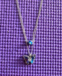 Butterfly Charm Layered Necklace