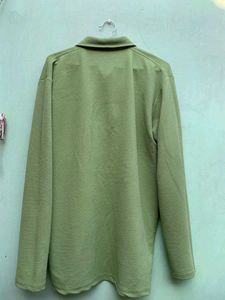 Green Arodha Vintage Long Sleeve Polo Shirt