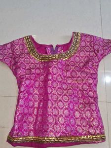 Pink Ethnic Skirt and top