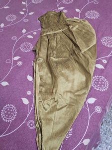 Golden Ethnic Dhoti Pants
