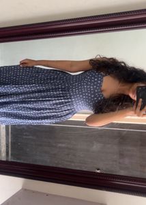Zara Blue Corset Maxi Dress