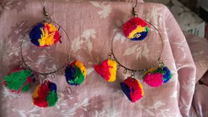 Pompom Earrings