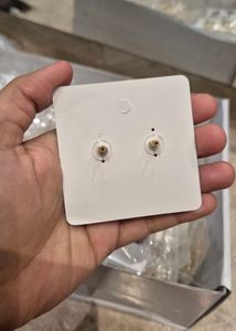 Black Rhinestone Stud Earrings