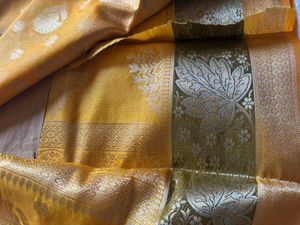 Elegant Yellow Silk Saree😻