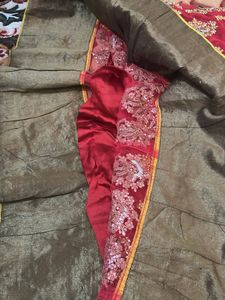 Red &amp; Blue Lehenga Choli Set Never Wore