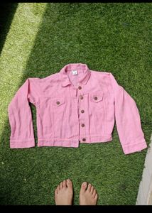 Pink Kids Denim Jacket