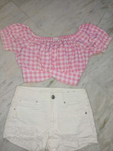Sale ❗️Cute pinteresty Pink Top &amp; Shorts Set