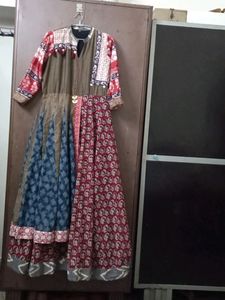 Multi Color Jaipuri Gown