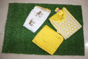 Yellow Embroidered Salwar Kameez